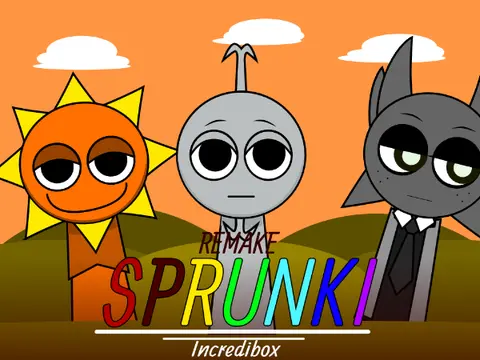 Inredibox Sprunki Remake game cover image featuring colorful characters