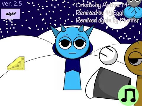 Logo for Interactive Blid: A Sprunki Mod featuring the OC character Blid