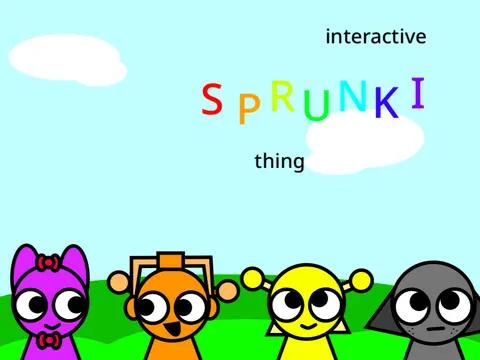Interactive Sprunki Thing Game Logo - Create Custom Sprunki Characters