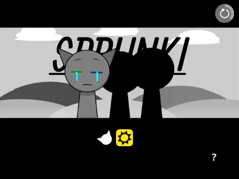 Justice for Sprunki Very Small Mod Remix template game interface ready for community modifications