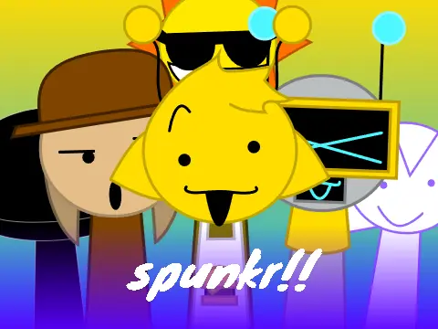 Official logo for Karter and Friends Sprunki 4 game featuring colorful Sprunki characters