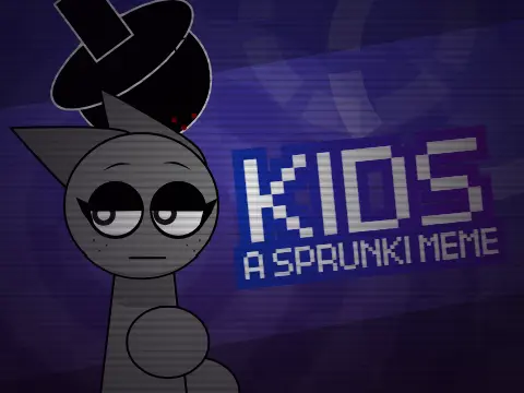 Kids Sprunki Meme game logo featuring funny Sprunki characters