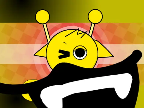 Logo for the Konton Boogie weird mod featuring EST Sprunki Simon and Template Cat
