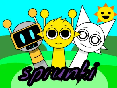 Official Sprunki cover art featuring colorful Sprunki characters