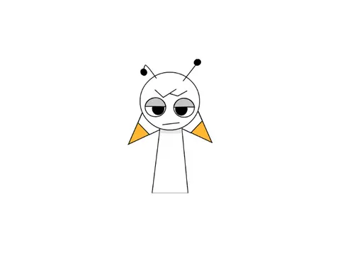 Lil Sprunki Dude I Made - Mono-Oj Orange Sprunki Custom Character