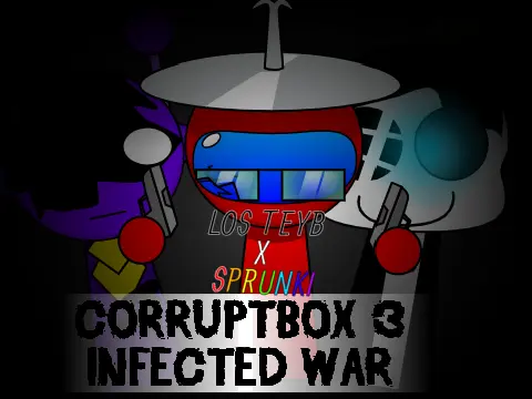 Los Teyb collaboration with Sprunki Corruptbox 3 Remix game logo