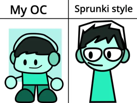 Logo for the project transforming an Original Character into Sprunki style