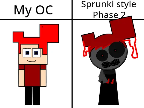 Maded My OC Into V3 - Sprunki OC Creation Game Image