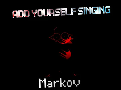 Logo for the Markov-Human Sprunki Mix WIP mod, a customizable work-in-progress game