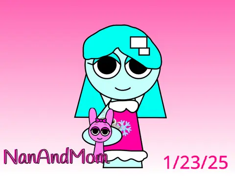 Logo featuring the Sprunki Original Character Hot Chocolatey D