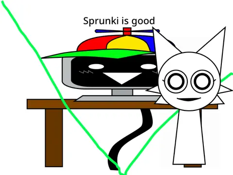 Logo for the fan tribute: A Message for All Sprunki Fans Remix