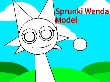 Preview of the Midaccurate fan-made Sprunki Wenda character model or sprite