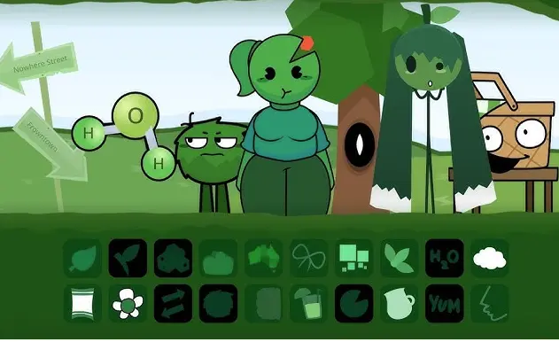 Mild as Spring Gameplay Preview Mild as Spring gameplay screenshot showing floral Sprunki characters