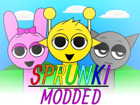 Modded Sprunki game with custom characters and features