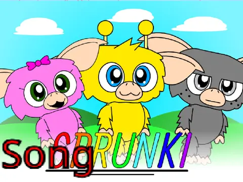 Mogbox Sprunki character singing in animated music video