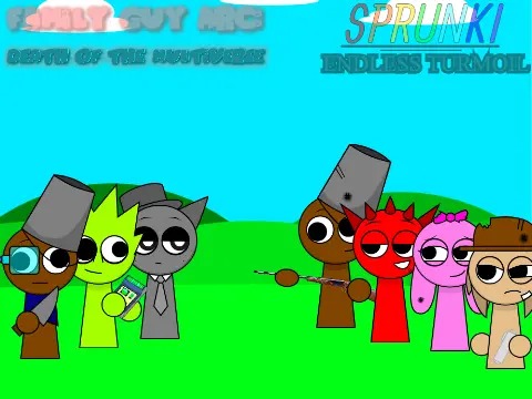 Multiverse crossover Sprunki mod with OWAKCX, Gray, Brud seeking dimensional allies