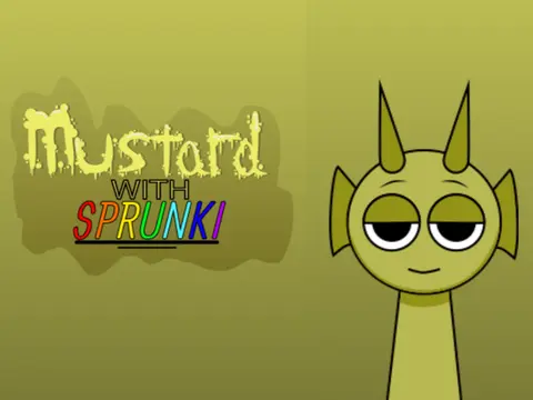 Mustard Sprunki character with yellow mustard theme