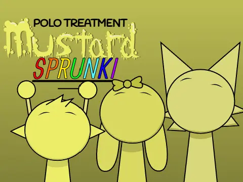 Mustard Sprunki character with polo treatment effects