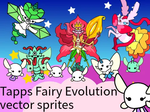 My OCs in Sprunki custom sprite mod logo featuring fairy evolution characters
