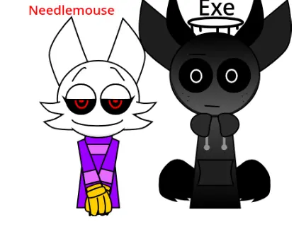Custom sprunki EXE designs featuring Wenda and Gray characters
