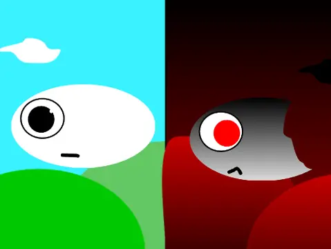 My Sprunki OC game logo showing character creation interface