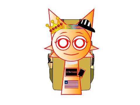 My Sprunki OC creator interface showing character customization options