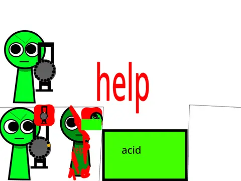 My Sprunki OC character artwork - featuring Sax and Clukr