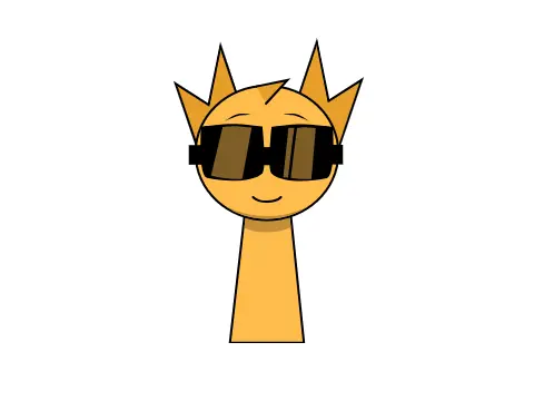 Fan-made Sprunki original character named Honey with a yellow and brown design