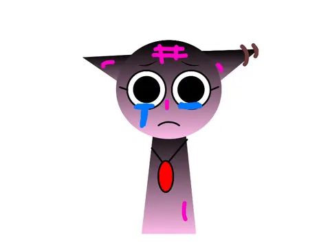 Logo showing Sprunki Original Character Polly in her scary Horror Mode version