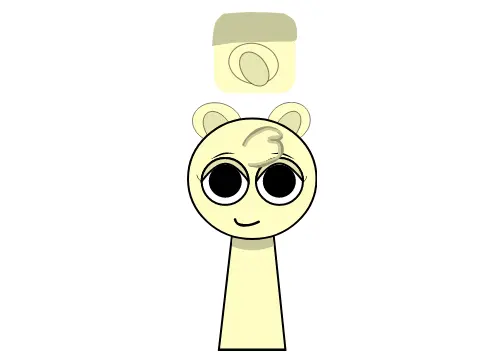My Sprunki OC Puffy character logo featuring banana bread scented Sprunki