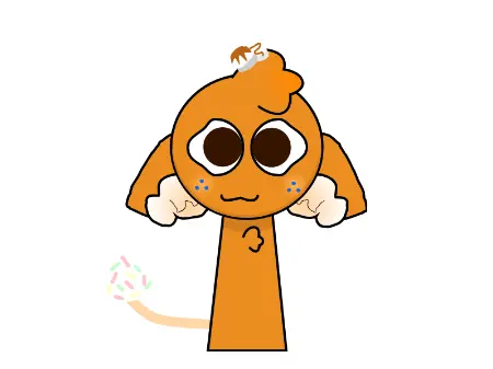 New Sprunki OC Waffles food-themed character with waffle-inspired design