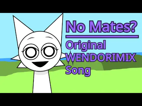 Logo for the No Mates Original Me Mix Sprunki FNF music track