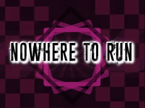 Nowhere to Run sprunki meme logo featuring Grey versus Wenda characters