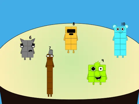 Numberblocks Band Sprunki Part game logo featuring Numberblocks in Sprunki style