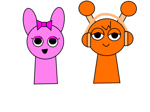 Oren and Pinki Sprunki - Canon Relationship Fanart