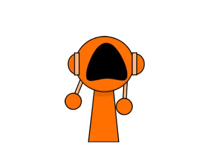 Oren character reflecting on Sprunki cancellation with emotional expression