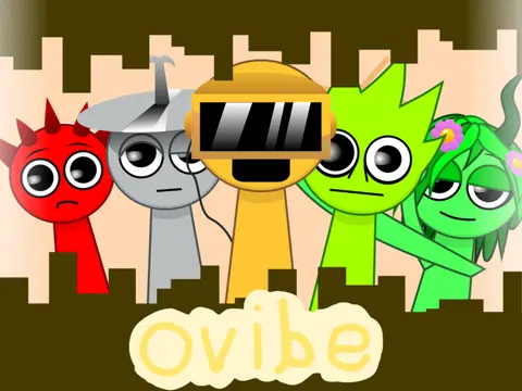 Ovibe But Its Sprunki game logo - A Sprunki parody of Ovibe