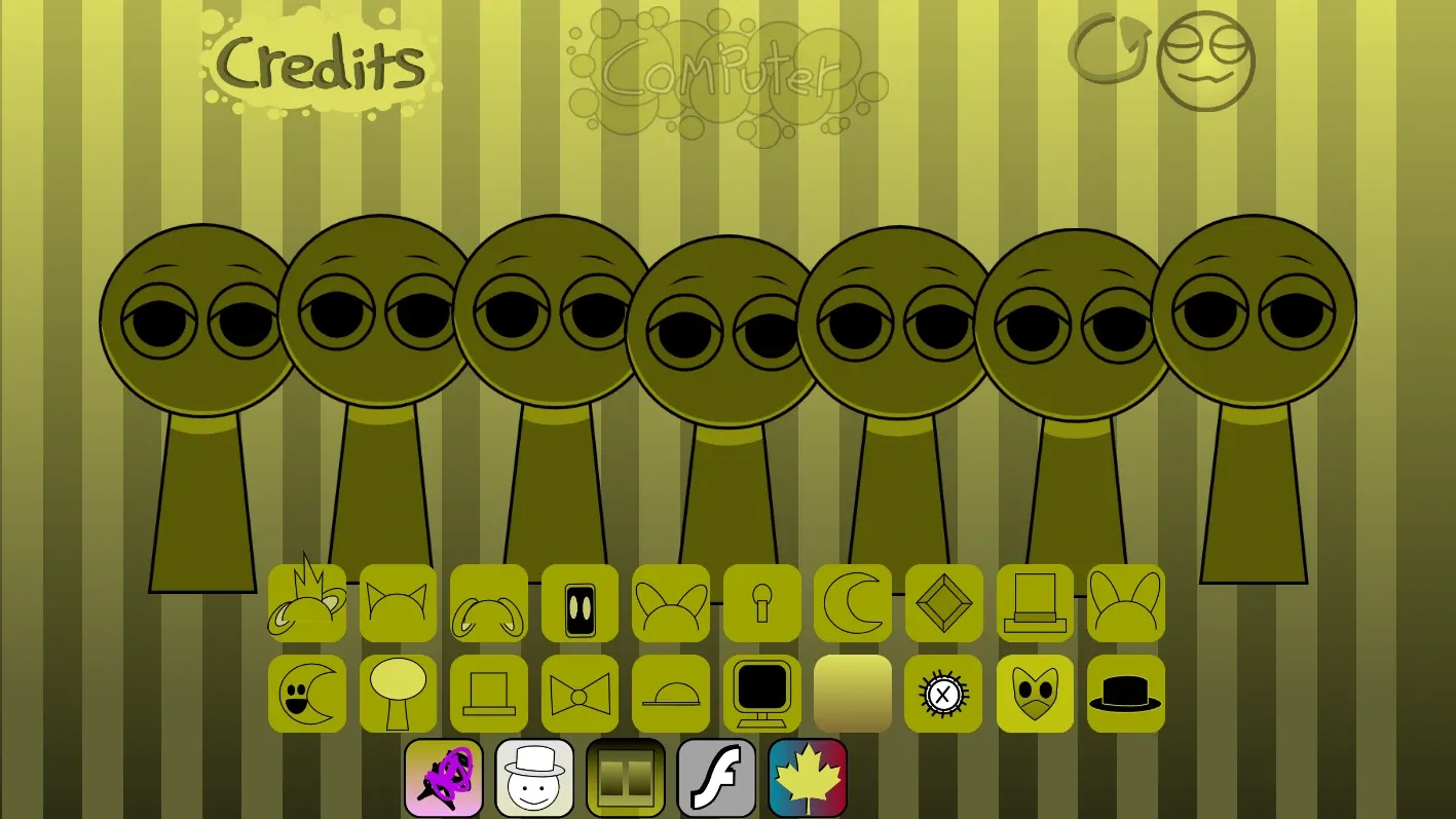 Padek Man Sprunkstard Game Logo - A colorful Sprunki character in action