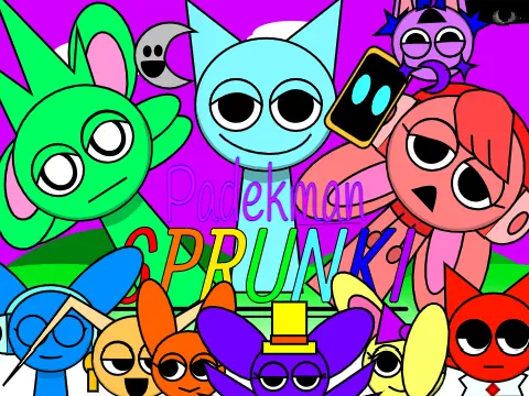 Padk Man Sprunki game with new update featuring enhanced gameplay and characters
