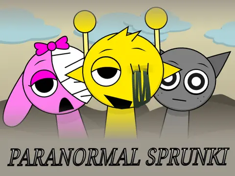 Paranormal Sprunki Incredibox Game Logo - Supernatural Sprunki Characters