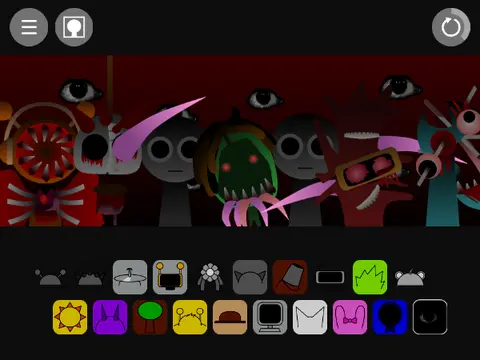 Official Parasprunki New Update game logo featuring the iconic Sprunki character design