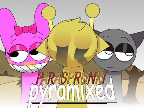 Sprunki Pyramixed New Models Game Cover - Definitive Remastered Edition