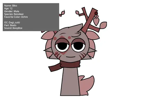 Parasprunki The Bacon Sprunki OC character illustration with bacon theme