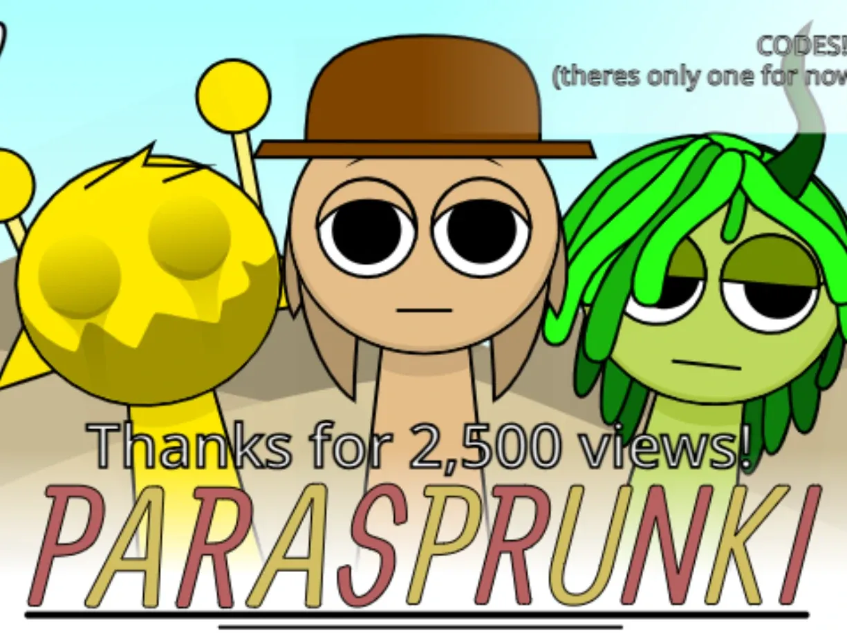 Parasprunki Update 5.0 Definitive Edition Cover Art - Sprunki Characters Horror Mod