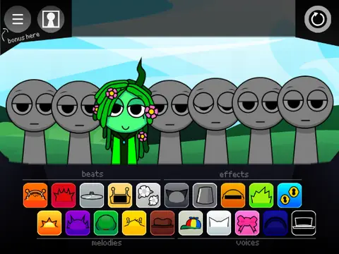 Logo for Parodybox Sprunki New OC remod featuring baldi bonus