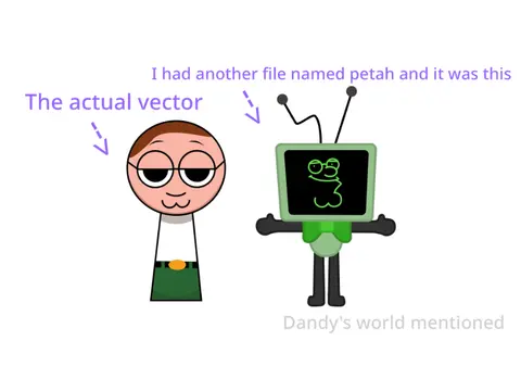Peter But Sprunki mod game logo, a funny sprunki character parody
