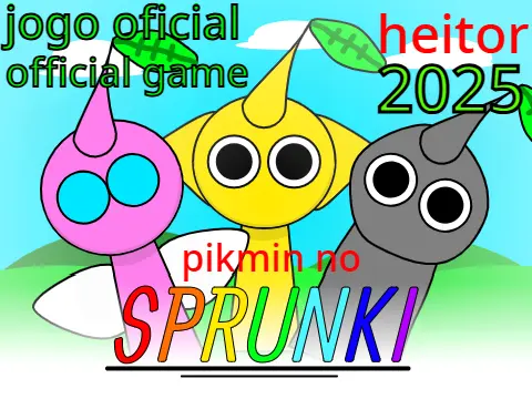 Pikmin No Sprunki Game Logo - Sprunki characters in Pikmin style