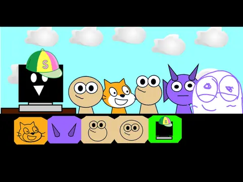 Pouunki and Sprunki Phase - A cute crossover between Pou and Sprunki rhythm games