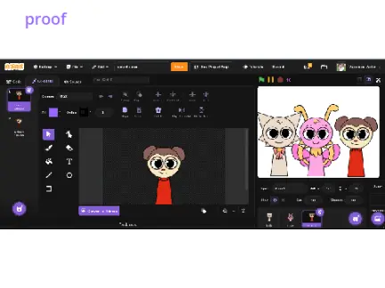 Max Sprunki sprite original artwork proof
