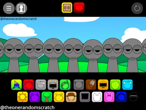 Pyramix Sprunki Remix game cover featuring Sprunki characters